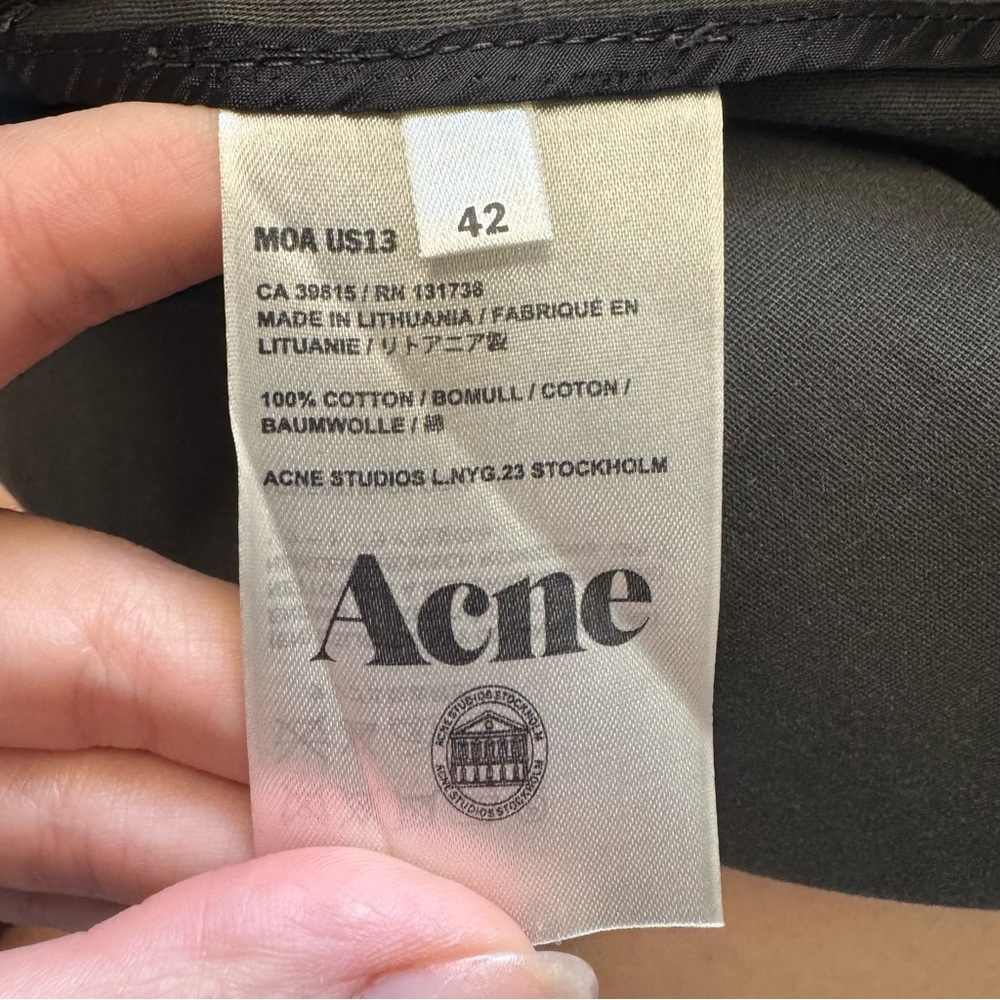 Acne Studios Mini Skirt Contrast Panel Size 42 US 10/12 - Picture 8 of 10